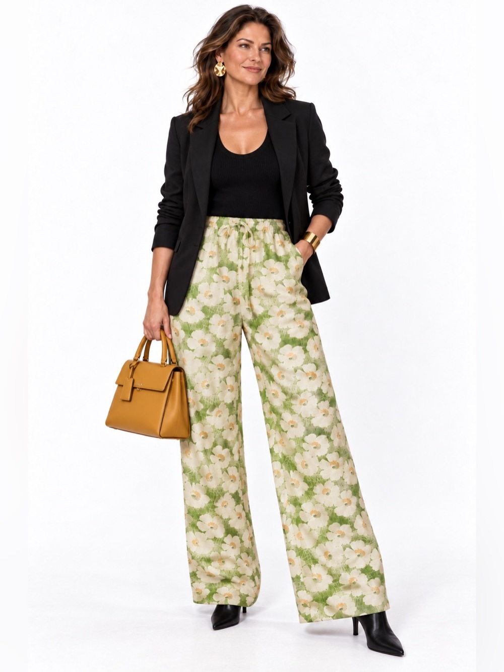 Bailey Rose Floral Set (blouse+pants) NWOT